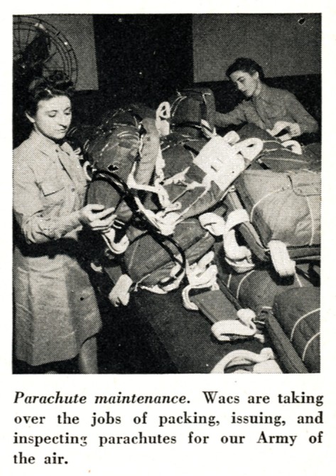 WACs packing parachutes